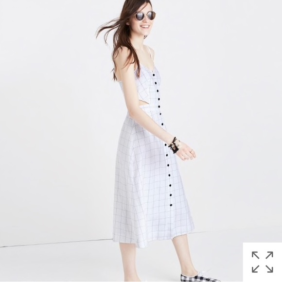 button waist midi dress madewell